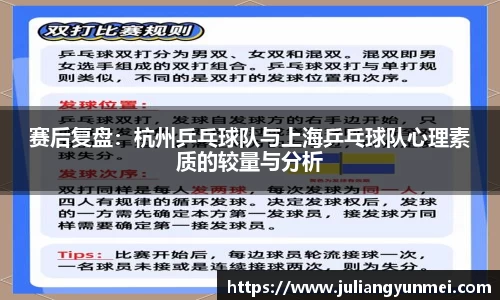赛后复盘：杭州乒乓球队与上海乒乓球队心理素质的较量与分析