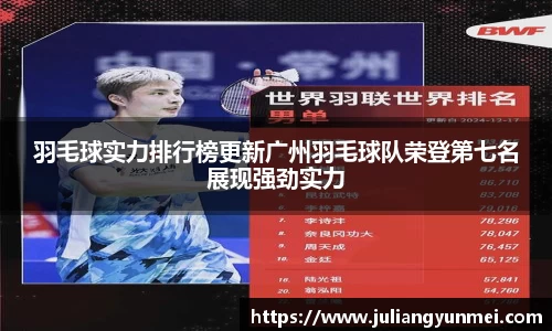 羽毛球实力排行榜更新广州羽毛球队荣登第七名展现强劲实力