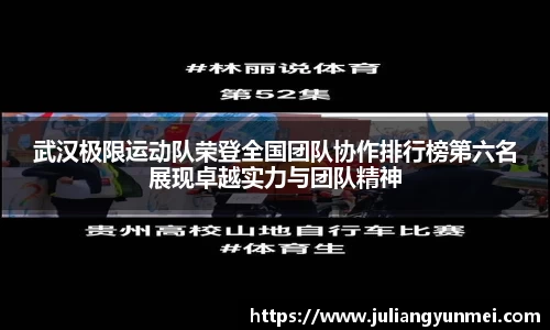 武汉极限运动队荣登全国团队协作排行榜第六名展现卓越实力与团队精神